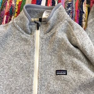 Patagonia zip up! Gray!